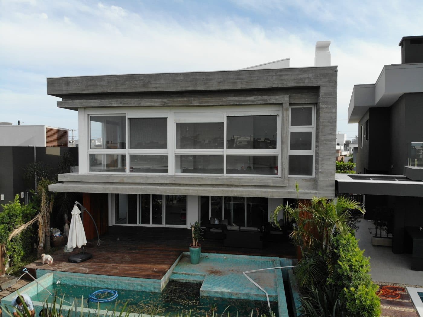 Vista aérea — fachada