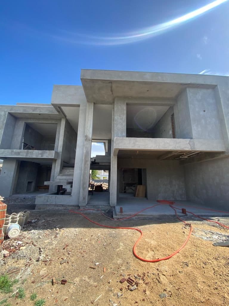 Estrutura em concreto concluída